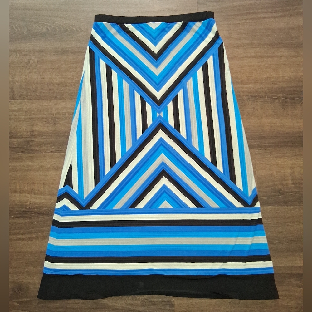 MICHAEL Michael Kors Maxi Skirt Geometric Print Size Large